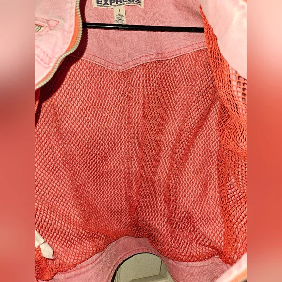 Express Vintage 1990s Denim Moto Jacket - Picture 6 of 6